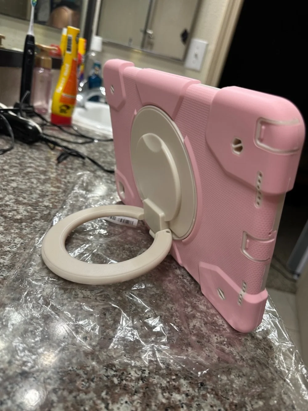 Universal Pink and White Rugged Tablet Case for 11.0